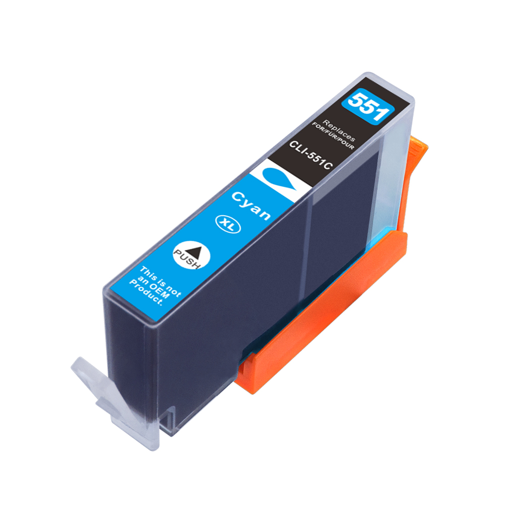 ΣΥΜΒΑΤΟ CANON CLI-551XL CYAN PIXMA IP 7250, MG-5450, MG-5550, MG-6350, MG-7150, MX925