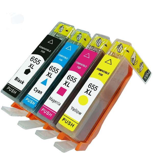 HP 655 XL SET BLACK + CYAN+MAGENTA+YELLOW 