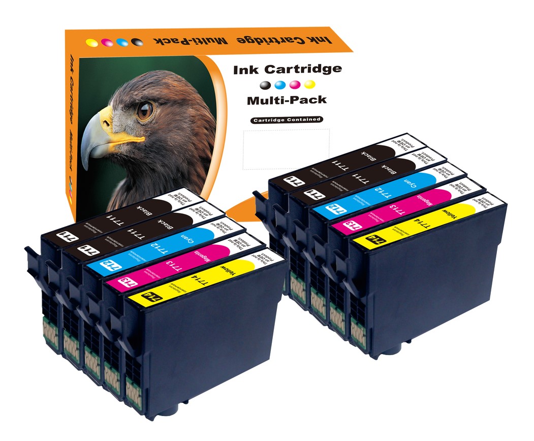 ΣΥΜΒΑΤΟ SET EPSON T0711(X4) -712 (X2) -713 (x2)-714 (x2)  (10 τεμαχια)