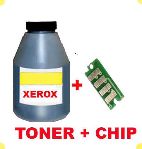 TONER IN BOTTLE  & CHIP FOR XEROX 7500 BLACK