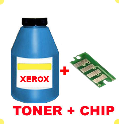 TONER IN BOTTLE  & CHIP FOR XEROX 7500 CYAN