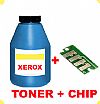 TONER IN BOTTLE  & CHIP FOR XEROX 7500 CYAN