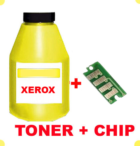 TONER IN BOTTLE  & CHIP FOR XEROX 7500 YELLOW