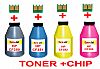 ΣΥΜΒΑΤΟ SET TONER BOTTLES + CHIP HP 130A CF350,1,2,3,A BK,C,Y,M, LASERJET PRO, MFP M176n, MFP M177fn