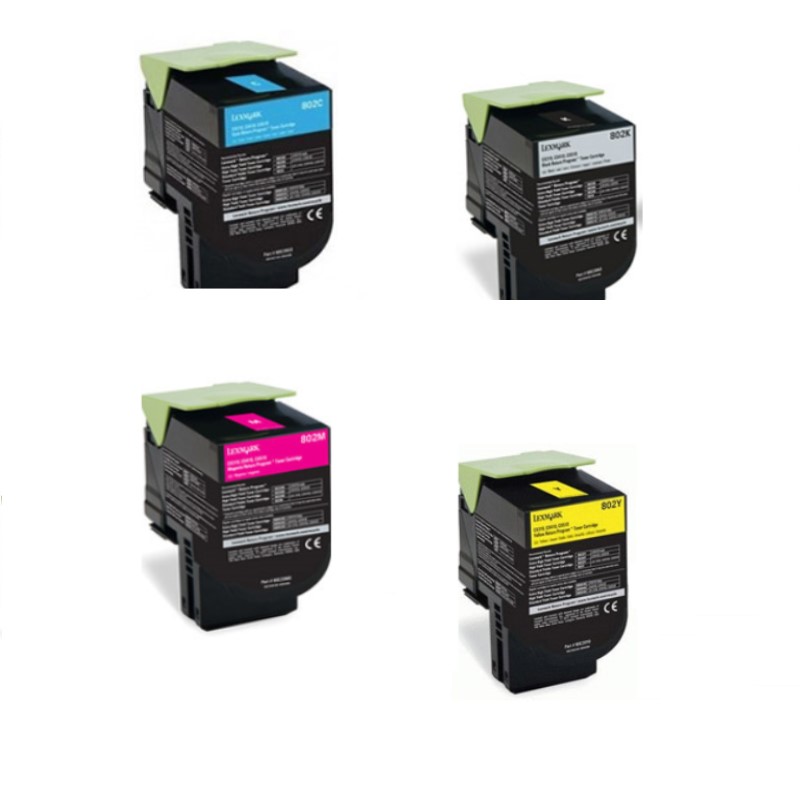 ΣΥΜΒΑΤΑ TONERS LEXMARK CX310, CX410, CX510 BLACK+CYAN+MAGENTA+YELLOW SET