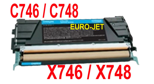 ΣΥΜΒΑΤΟ TONER LEXMARK CYAN C746, C748, X746, X748, 7K