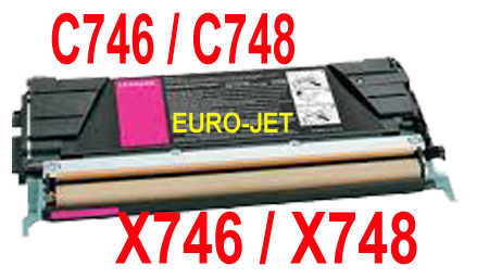 ΣΥΜΒΑΤΟ TONER LEXMARK MAGENTA  C746, C748, X746, X748, 7K