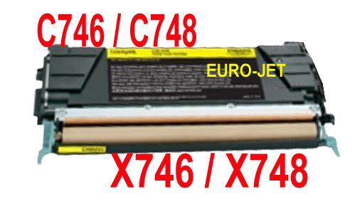 ΣΥΜΒΑΤΟ TONER LEXMARK YELLOW C746, C748, X746, X748, 7K