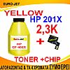 ΣΥΜΒΑΤΟ TONER BOTTLES + CHIP  YELLOW HP 201X, CF-402X LASERJET PRO, M252n, MFP M277, 2,3K