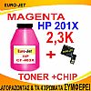 ΣΥΜΒΑΤΟ TONER BOTTLES + CHIP  MAGENTA HP 201X, CF-403X LASERJET PRO, M252n, MFP M277, 2,3K
