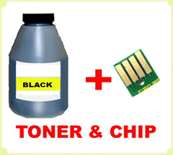 TONER IN BOTTLE  & CHIP BLACK  XEROX 6180