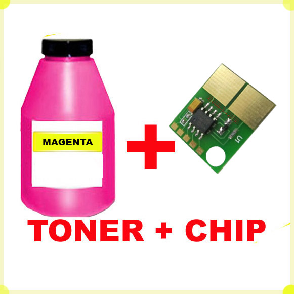 TONER IN BOTTLE  & CHIP MAGENTA XEROX 6180