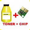 TONER IN BOTTLE  & CHIP YELLOW XEROX 6180