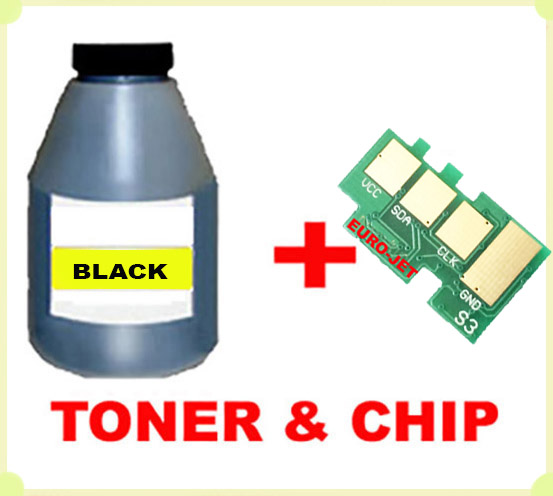 ΣΥΜΒΑΤΟ Toner Bottles & CHIP SAMSUNG BLACK MLT-D111L, (new chip Firmware) SL-M2020,M2022,M2070