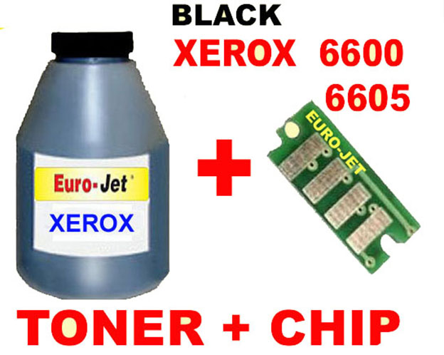 ΣΥΜΒΑΤΟ TONER BLACK BOTTLES & CHIP XEROX 6600 / 6605