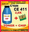 ΣΥΜΒΑΤΟ Toner Bottles & CHIP HP CE 411A CYAN  HP305A