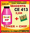 ΣΥΜΒΑΤΟ Toner Bottles & CHIP HP CE 413A MAGENTA HP305A