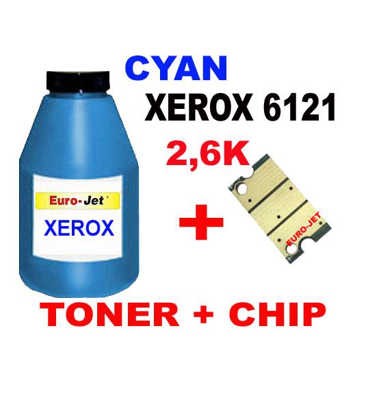 ΣΥΜΒΑΤΟ TONER CYAN BOTTLES & CHIP XEROX 6121