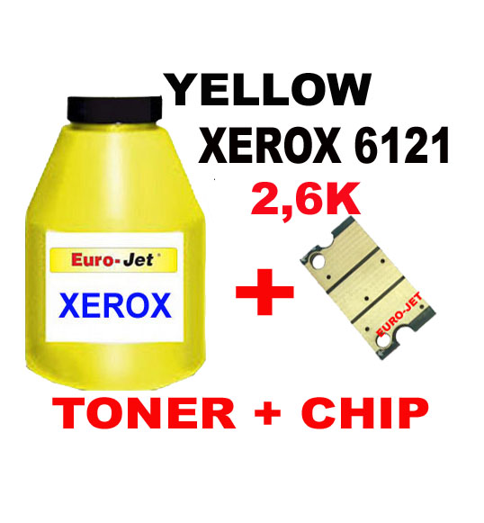 ΣΥΜΒΑΤΟ TONER YELLOW BOTTLES & CHIP XEROX 6121