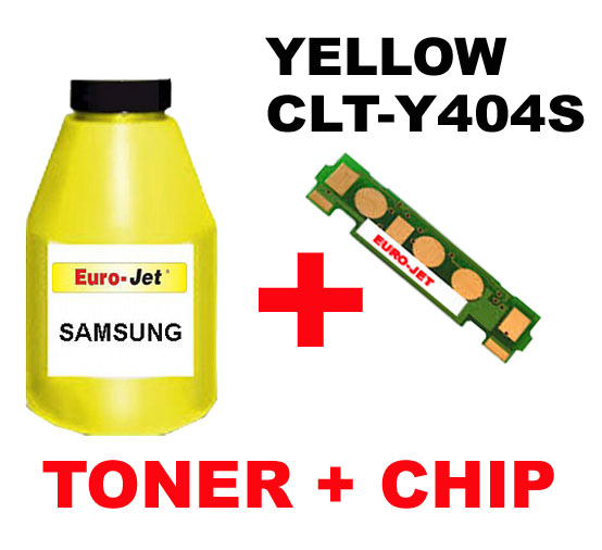 ΣΥΜΒΑΤΟ Toner Bottles + CHIP YELLOW SAMSUNG  CLP-430 CLT-Y404S