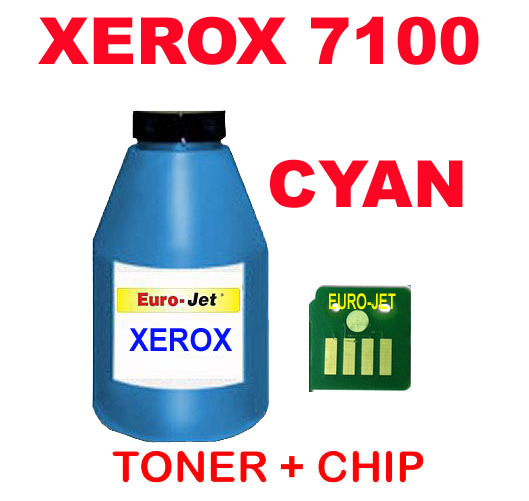 ΣΥΜΒΑΤΟ TONER CYAN BOTTLES & CHIP XEROX 7100