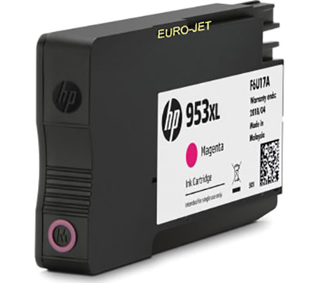 HP 953XL Magenta (with NEW VERSION CHIP (F11) 12/ 2024 ) ΣΥΜΒΑΤΟ για OFFICEJET Pro7720, 7720WF, 7740, 8715, 8725, 8218, 8210, 8716, 8710, 8720, 8730, 8740
