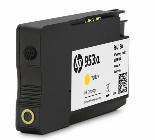 HP 953XL Yellow (with NEW VERSION CHIP (F11) 12/2024) ΣΥΜΒΑΤΟ για OFFICEJET Pro7720, 7720WF, 7740, 8715, 8725, 8218, 8210, 8716, 8710, 8720, 8730, 8740