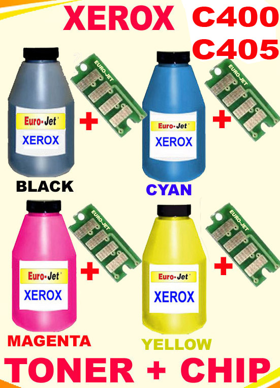 ΣΥΜΒΑΤΟ SET TONER BOTTLES & CHIP XEROX VersaLink C400/C405