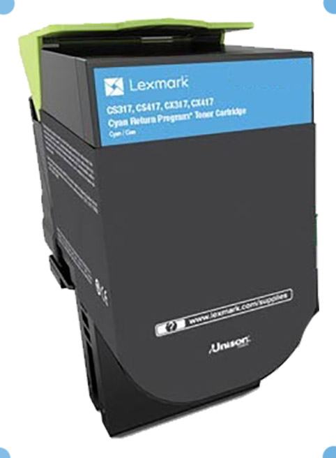 ΣΥΜΒΑΤΟ TONER LEXMARK CYAN CS417,CS517,CX417,CX517  71B2HC0  (3.500 Σελ.)
