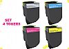 ΣΥΜΒΑΤA TONER LEXMARK SET CS417, CS517, CX417, CX517 BLACK+CYAN+MAGENTA+YELLOW High Capacity