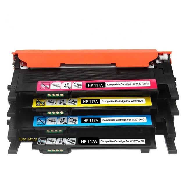  ΣΥΜΒΑΤA HP 117A MULTIPACK TONERS ΜΕ CHIP HP W2070A, HP W2071A, HP W2072A, HP W2073A