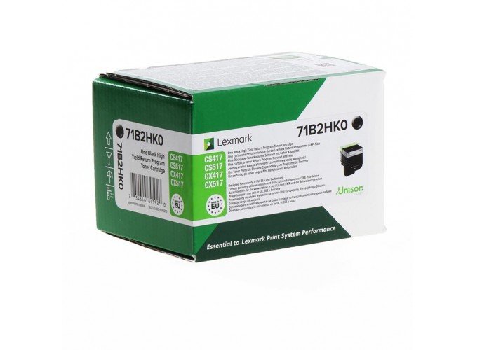 Lexmark Black Toner High Yield Return 6K (71B2HK0) 