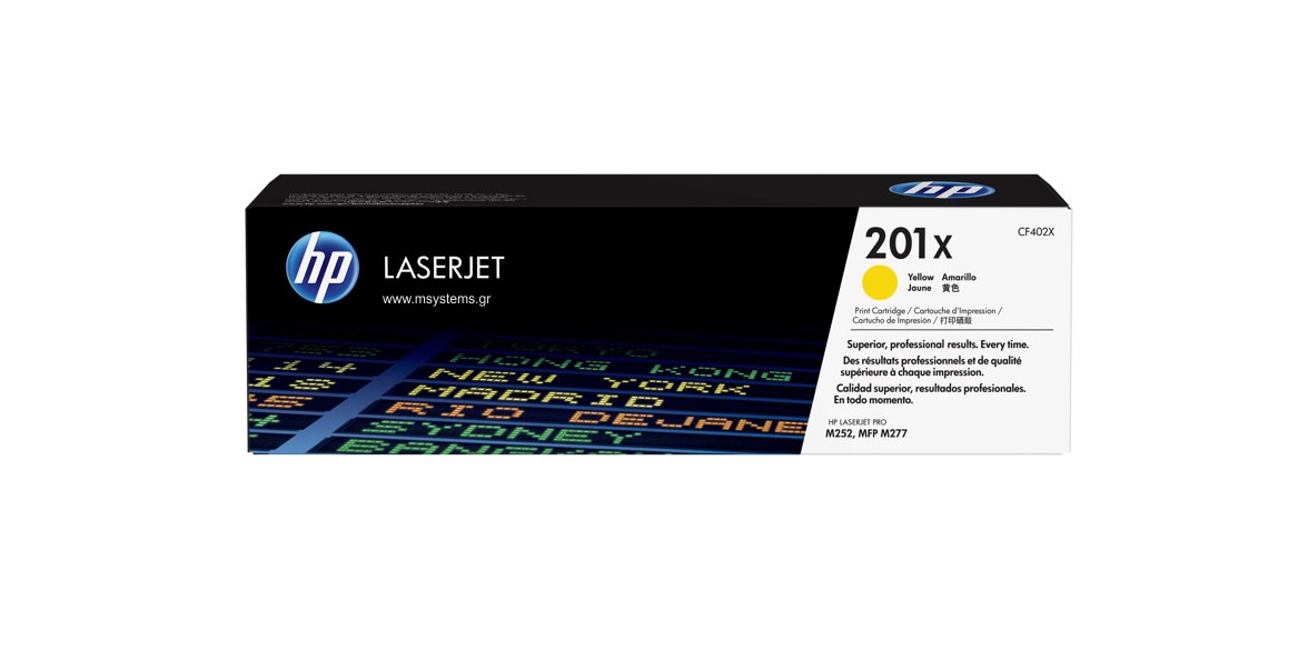 Toner HP 201X Yellow 2300Pgs (CF402X)
