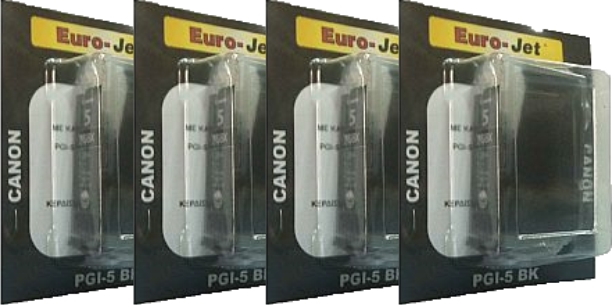 ΣΥΜΒΑΤΟ Set Canon 4 τεμαχια. PGI-5BK with chip